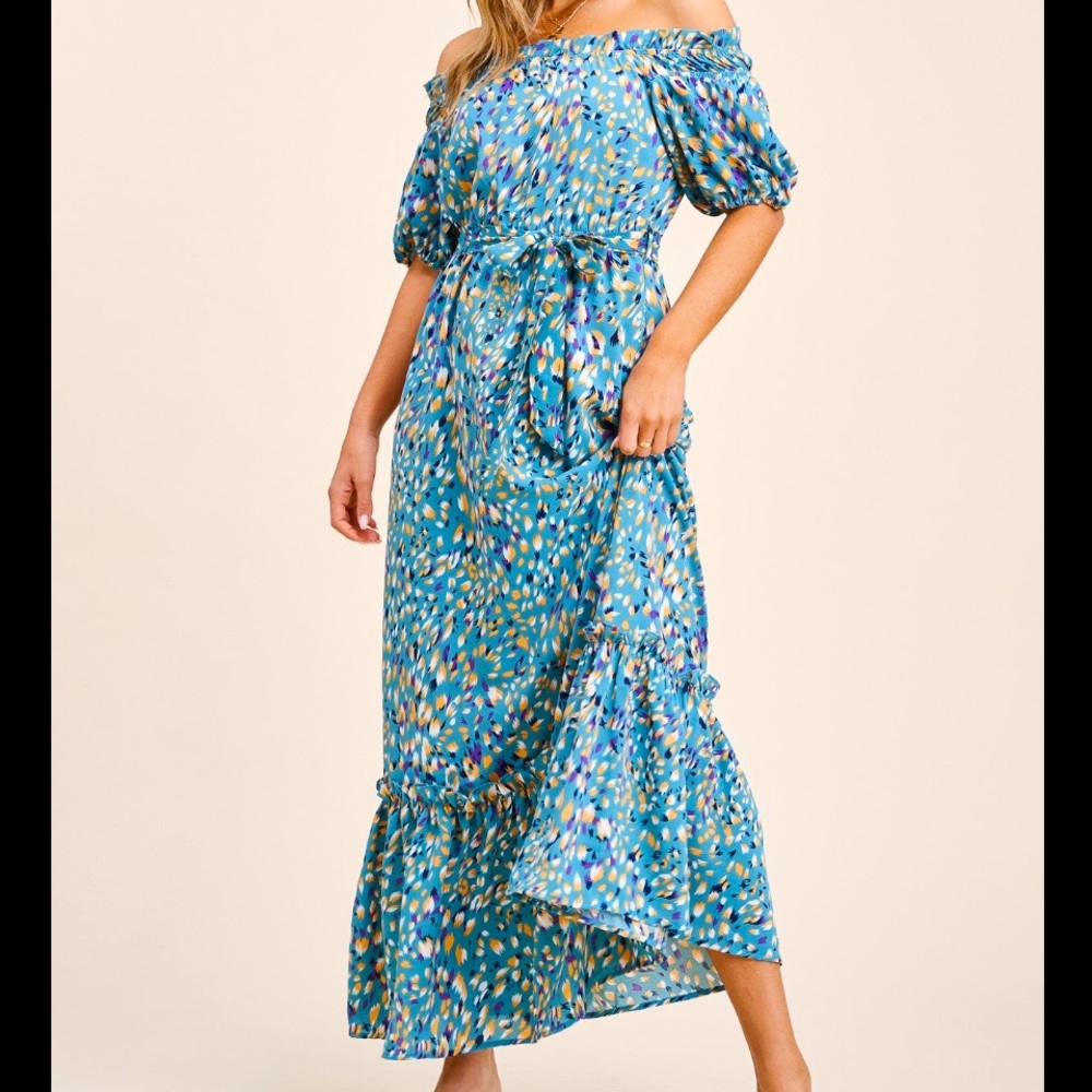 Off the Shoulder Maxi Dress